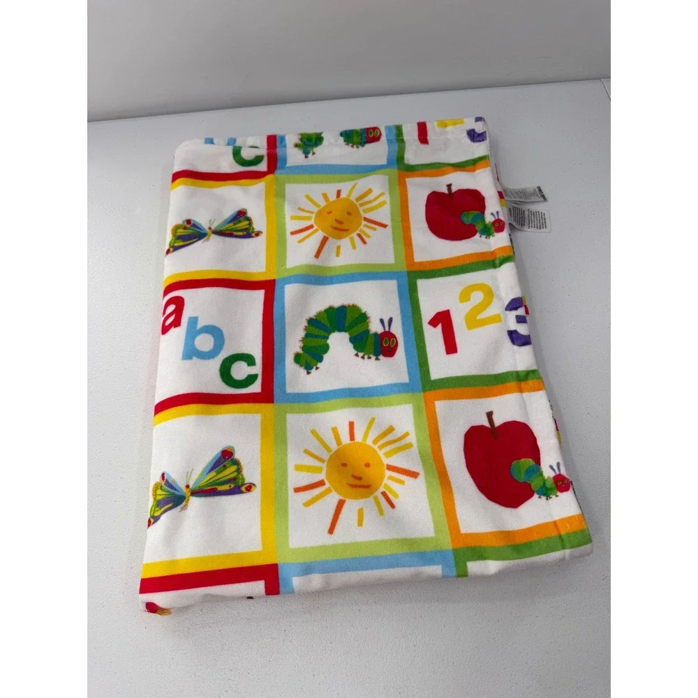 World of Eric Carle Very Hungry Caterpillar Baby Blanket Sherpa Fleece 30x40 ABC